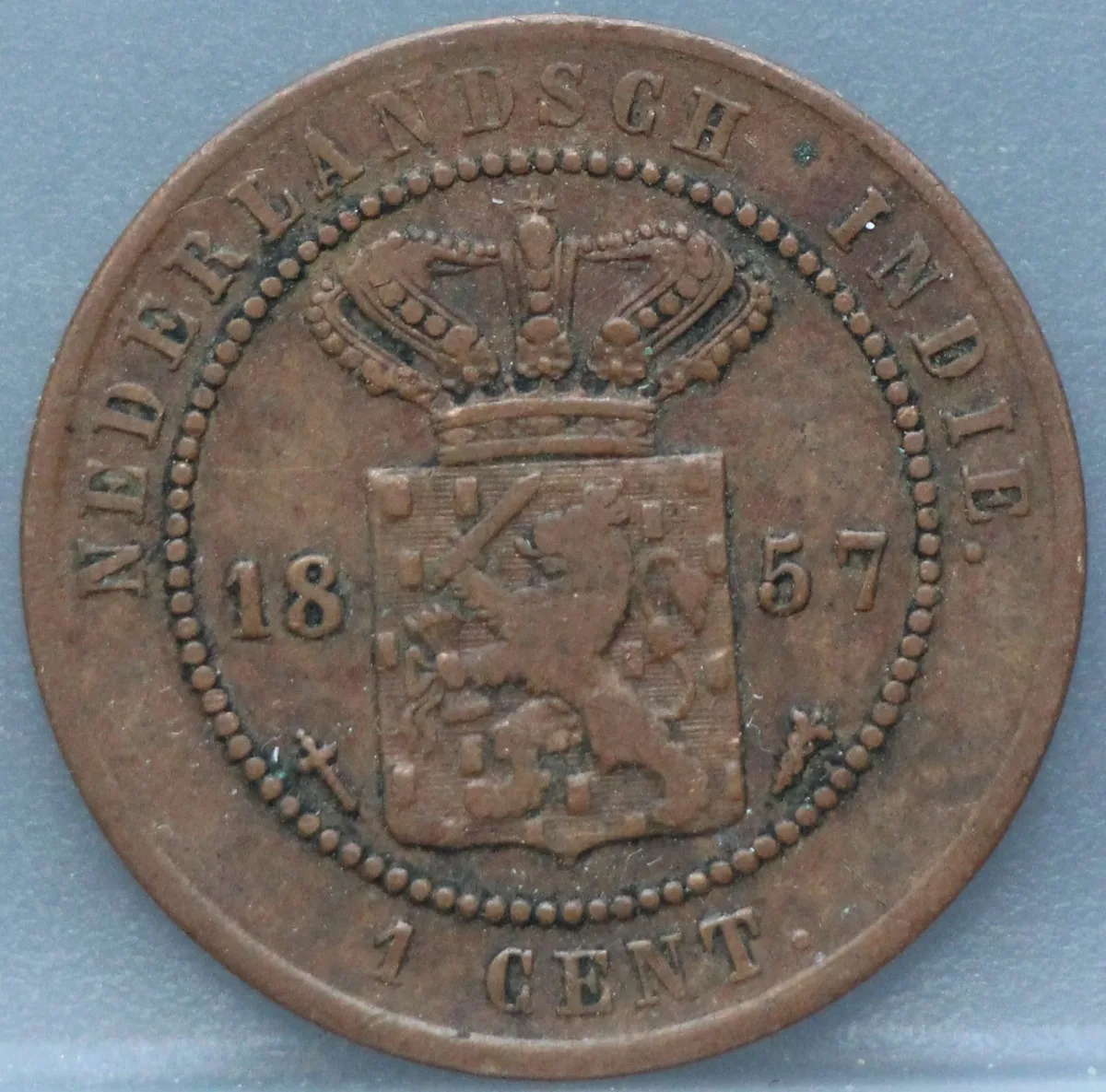 1 Cent 1857 Nederlands-Indië — Koper voorzijde
