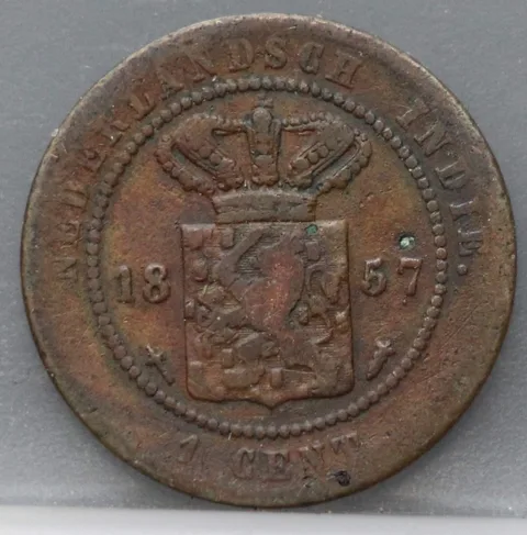 1 Cent 1857 Nederlands-Indië — Koper