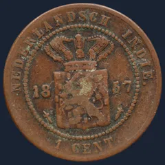 1 Cent 1857 Nederlands-Indië