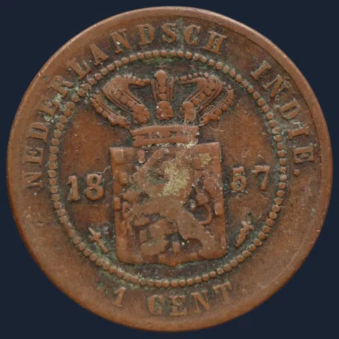 1 Cent 1857 Nederlands-Indië