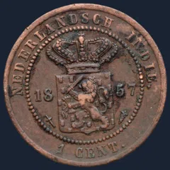 1 Cent 1857 Nederlands-Indië