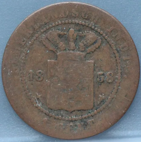 1 Cent 1858 – Nederlands-Indië – Brons