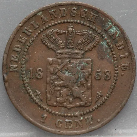 1 Cent 1858 – Nederlands-Indië – Brons