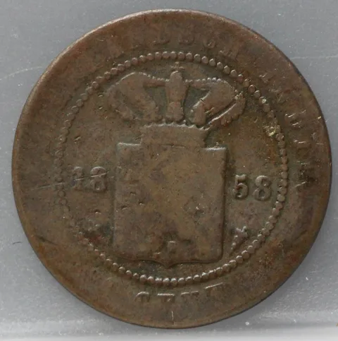 1 Cent 1858 – Nederlands-Indië – Brons