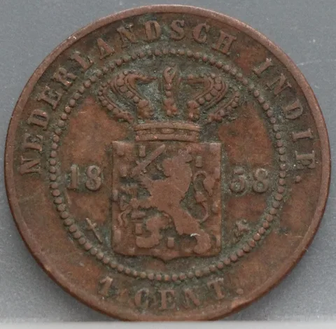 1 Cent 1858 – Nederlands-Indië – Brons