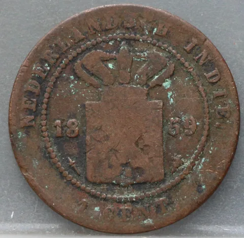 1 Cent 1859 Nederlands-Indië Koper