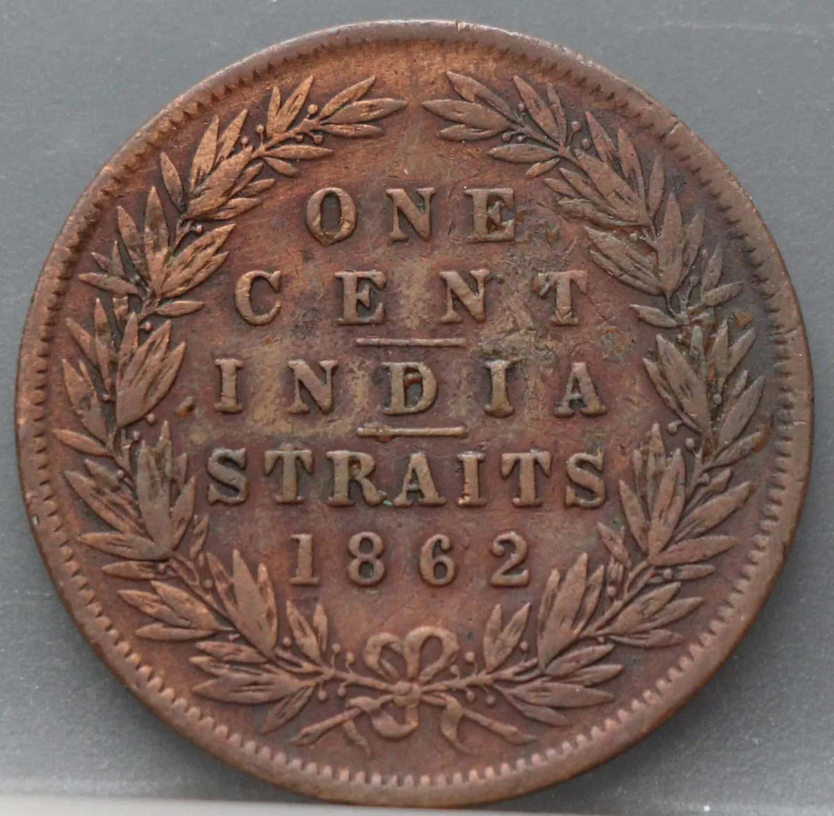 1 Cent 1862 — Straits Settlements voorzijde