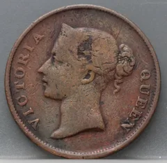 1 Cent 1862 — Straits Settlements achterzijde