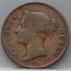 1 Cent 1862 — Straits Settlements achterzijde