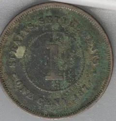 1 Cent 1874 H — Straits Settlements achterzijde