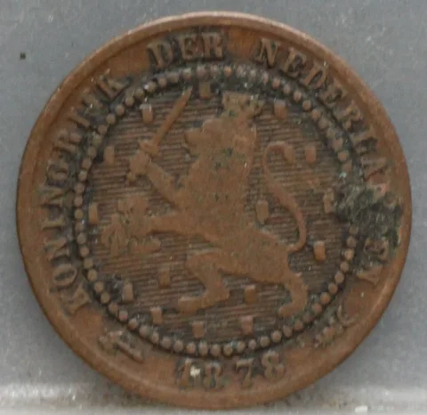 1 Cent 1878 Willem III — Brons
