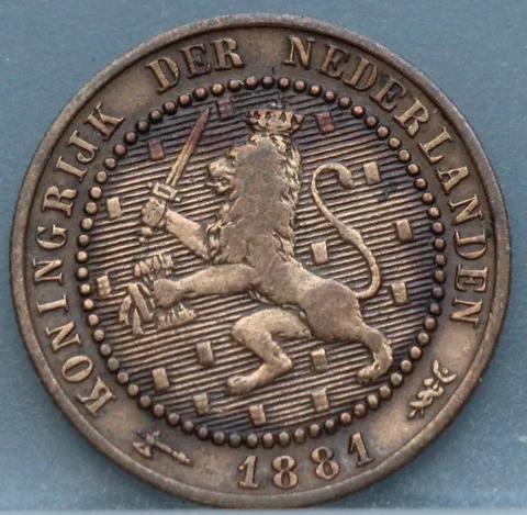 1 Cent 1881 — Brons