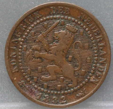 1 Cent 1882 Willem III — Brons