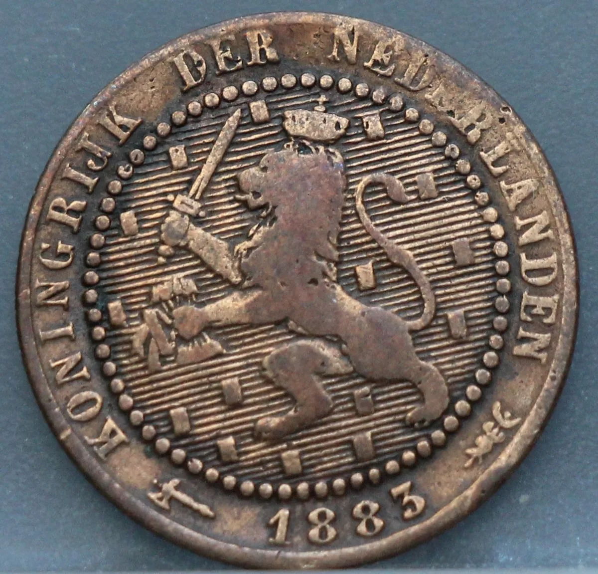 1 Cent 1883 — Brons voorzijde