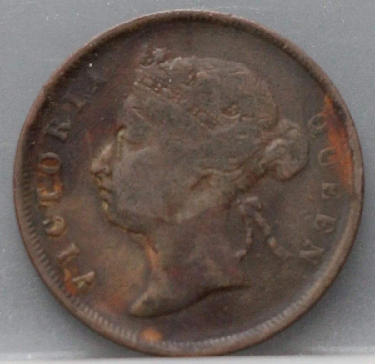 1 Cent 1883 Straits Settlements voorzijde