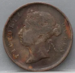 1 Cent 1883 Straits Settlements voorzijde