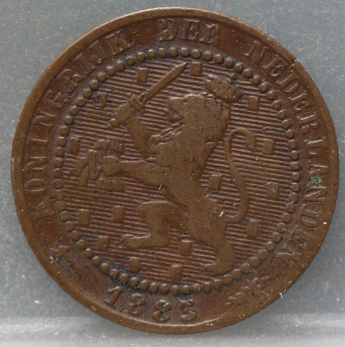 1 Cent 1883 — Willem III voorzijde, brons