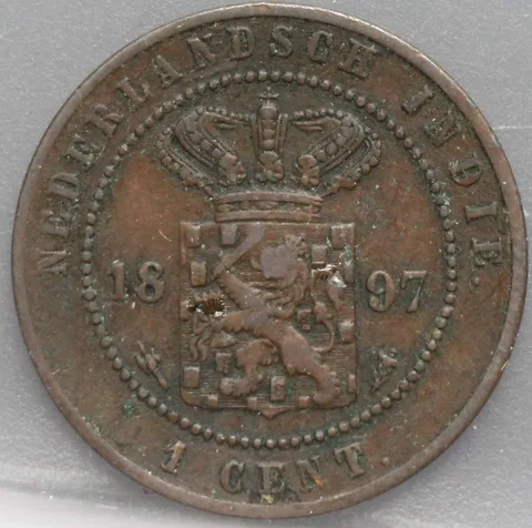 1 Cent 1897 – Nederlands-Indië – Koper