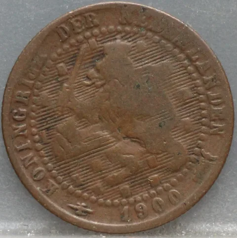 1 Cent 1900 Wilhelmina — Brons