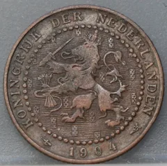 1 Cent 1904 — Brons voorzijde