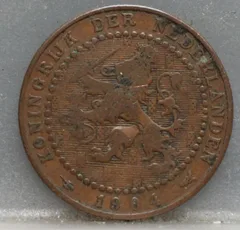 1 Cent 1904 Wilhelmina — Brons voorzijde, Koninkrijk der Nederlanden