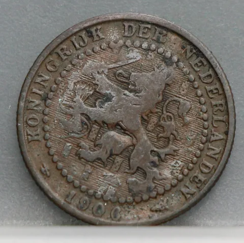 1 Cent 1906 Wilhelmina — Brons