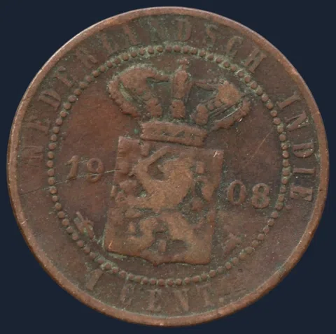 1 Cent 1908 - Nederlands-Indië