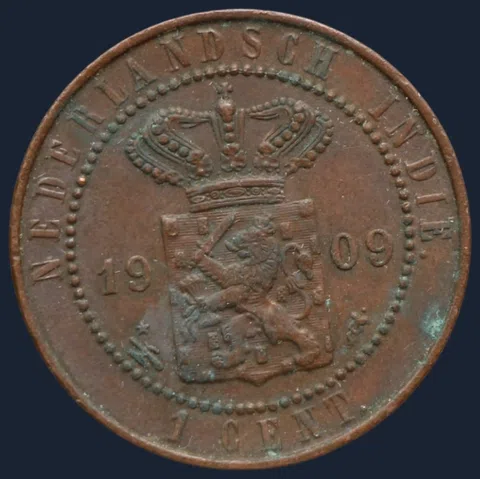1 Cent 1909 Nederlands-Indië