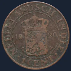 1 Cent 1920 Nederlands-Indië