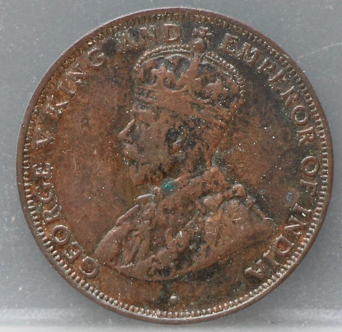 1 Cent 1933 — Hong Kong voorzijde