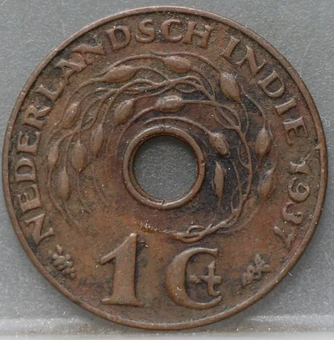1 Cent 1937 – Nederlands-Indië – Brons