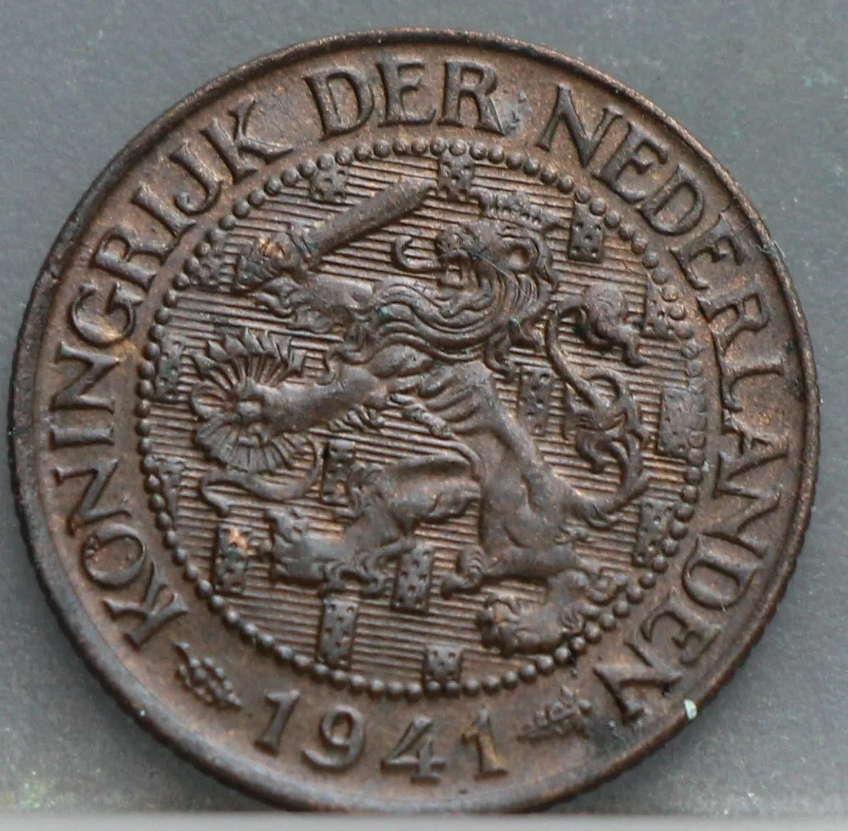1 Cent 1941 — Brons voorzijde