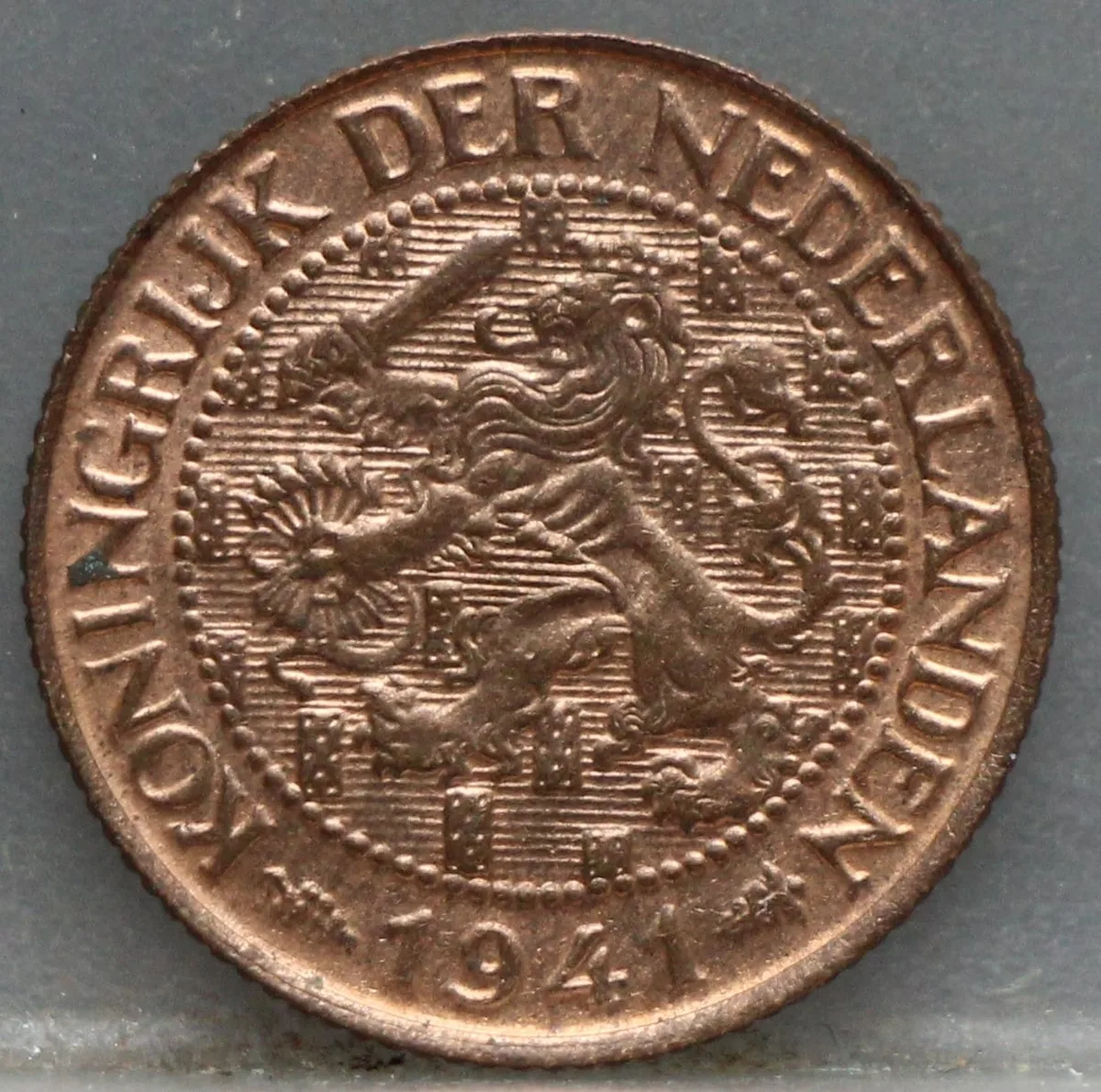 1 Cent 1941 — Brons voorzijde