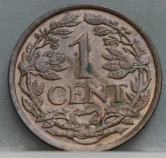 1 Cent 1941 — Brons achterzijde