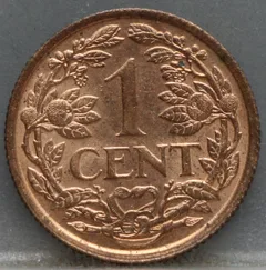 1 Cent 1941 — Brons achterzijde