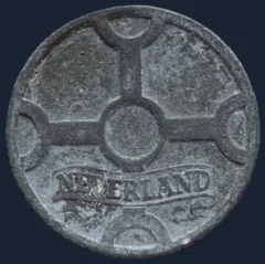 1 Cent 1943 Wilhelmina -zink