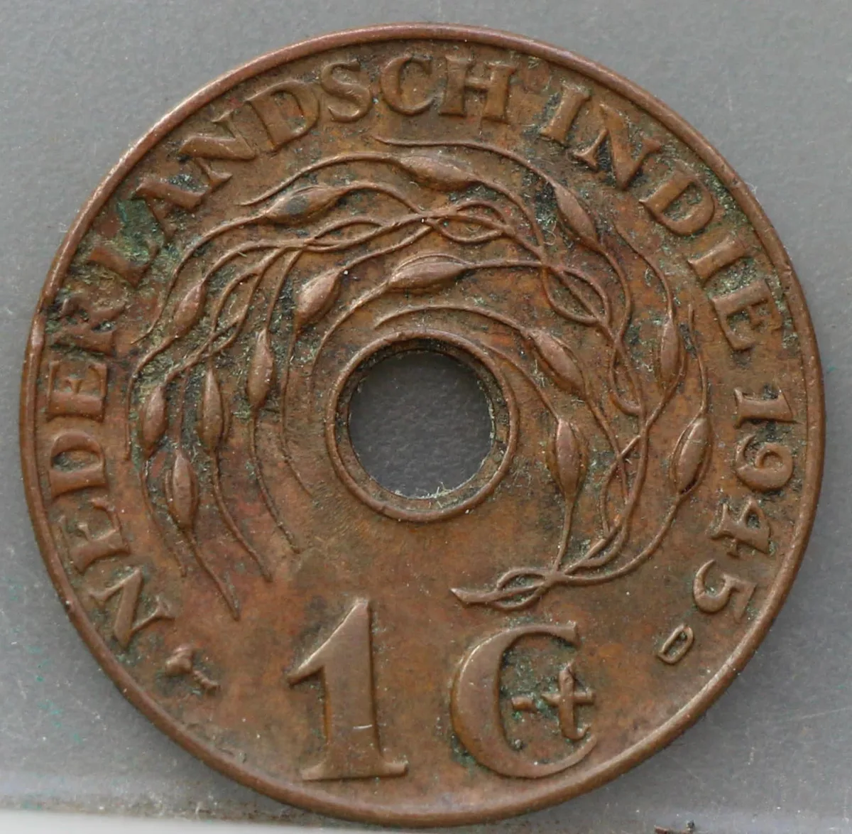 1 Cent 1945 D – Nederlands-Indië – Brons voorzijde
