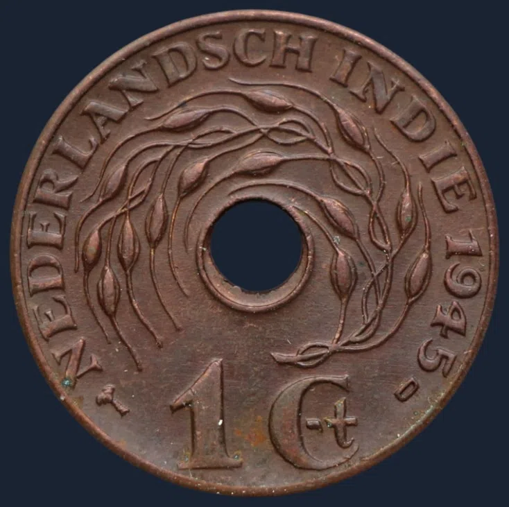 1 Cent 1945 D – Nederlands-Indië – Brons