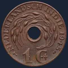 1 Cent 1945 D – Nederlands-Indië – Brons