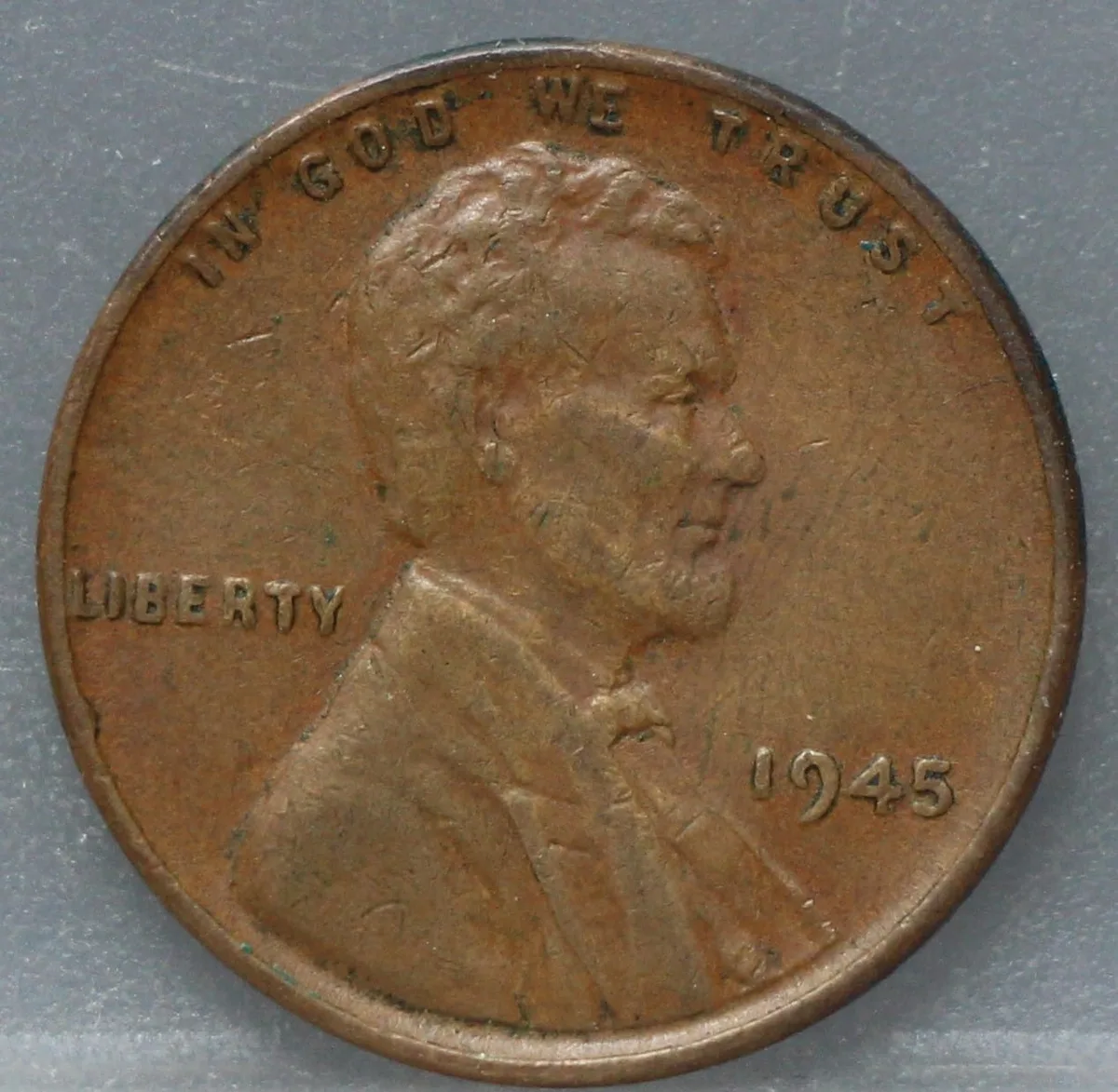 1 cent 1945 – one cent 1945 Lincoln voorzijde