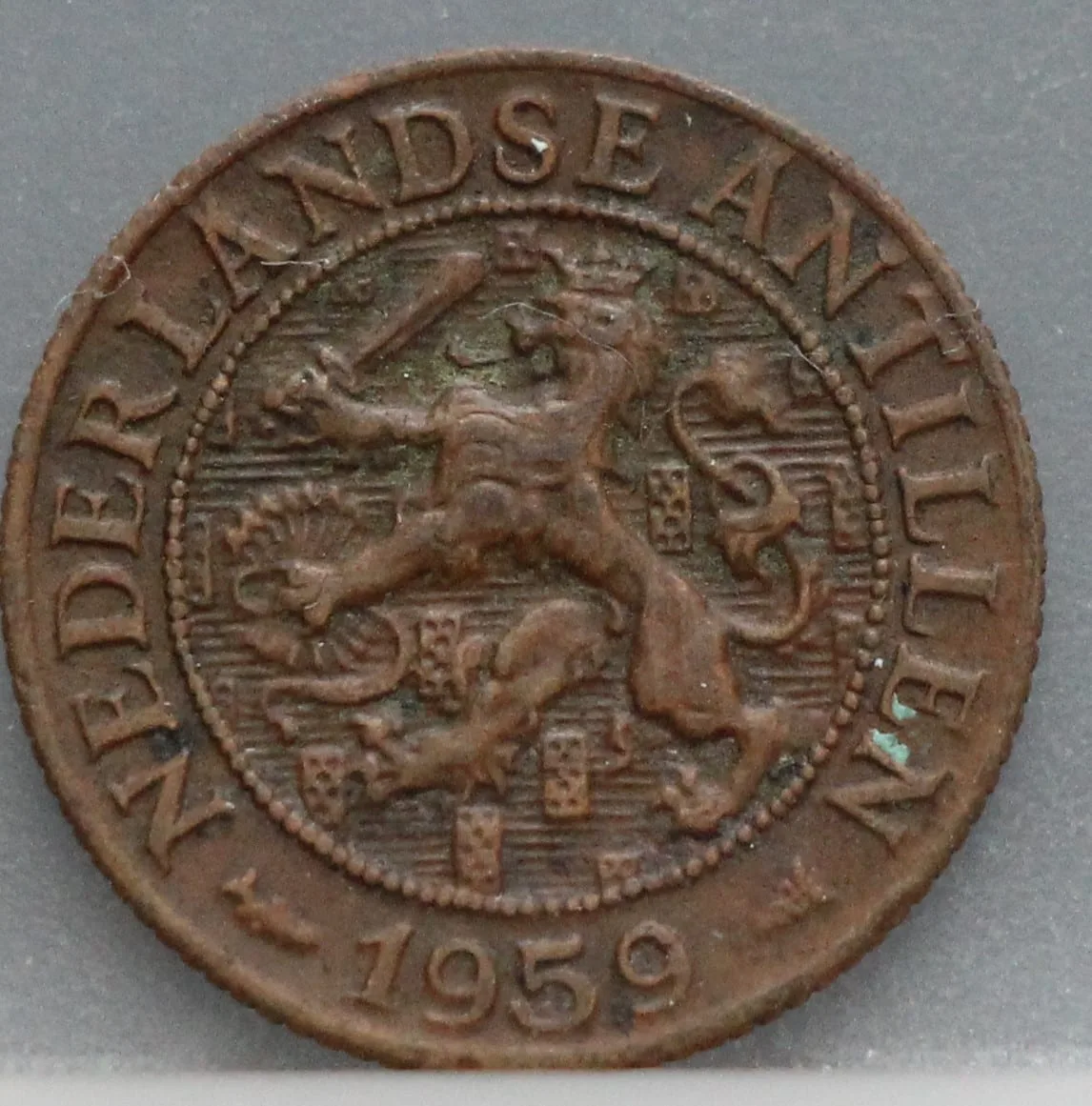 1 Cent 1959 Nederlandse Antillen — Brons voorzijde