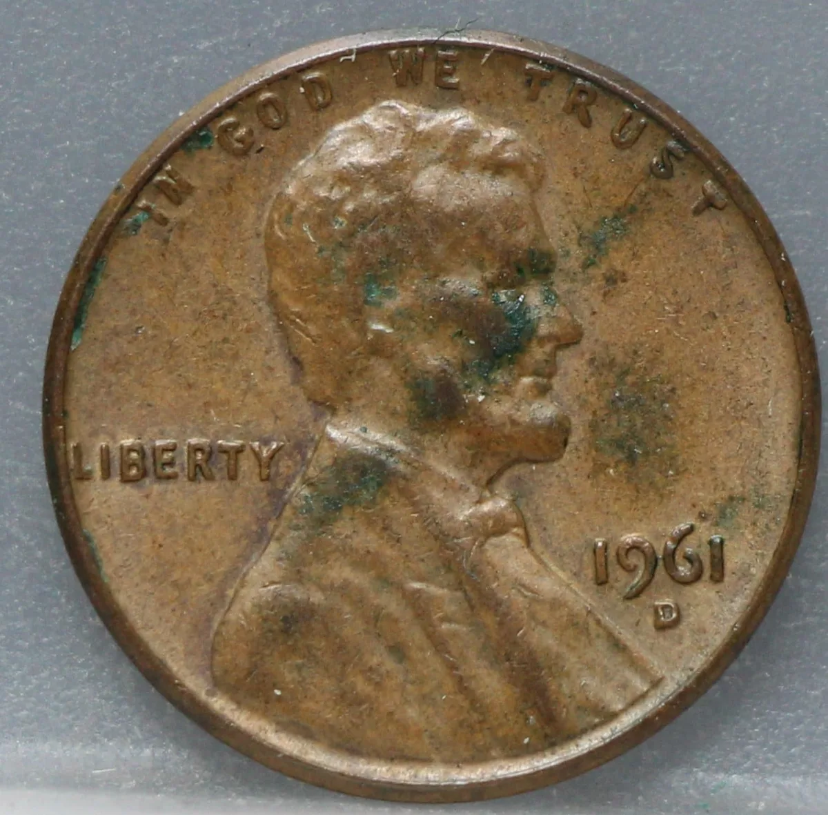 1 Cent 1961 (D) — Lincoln, Brons voorzijde, Verenigde Staten