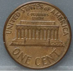 1 Cent 1961 (D) — Lincoln, Brons achterzijde, Verenigde Staten