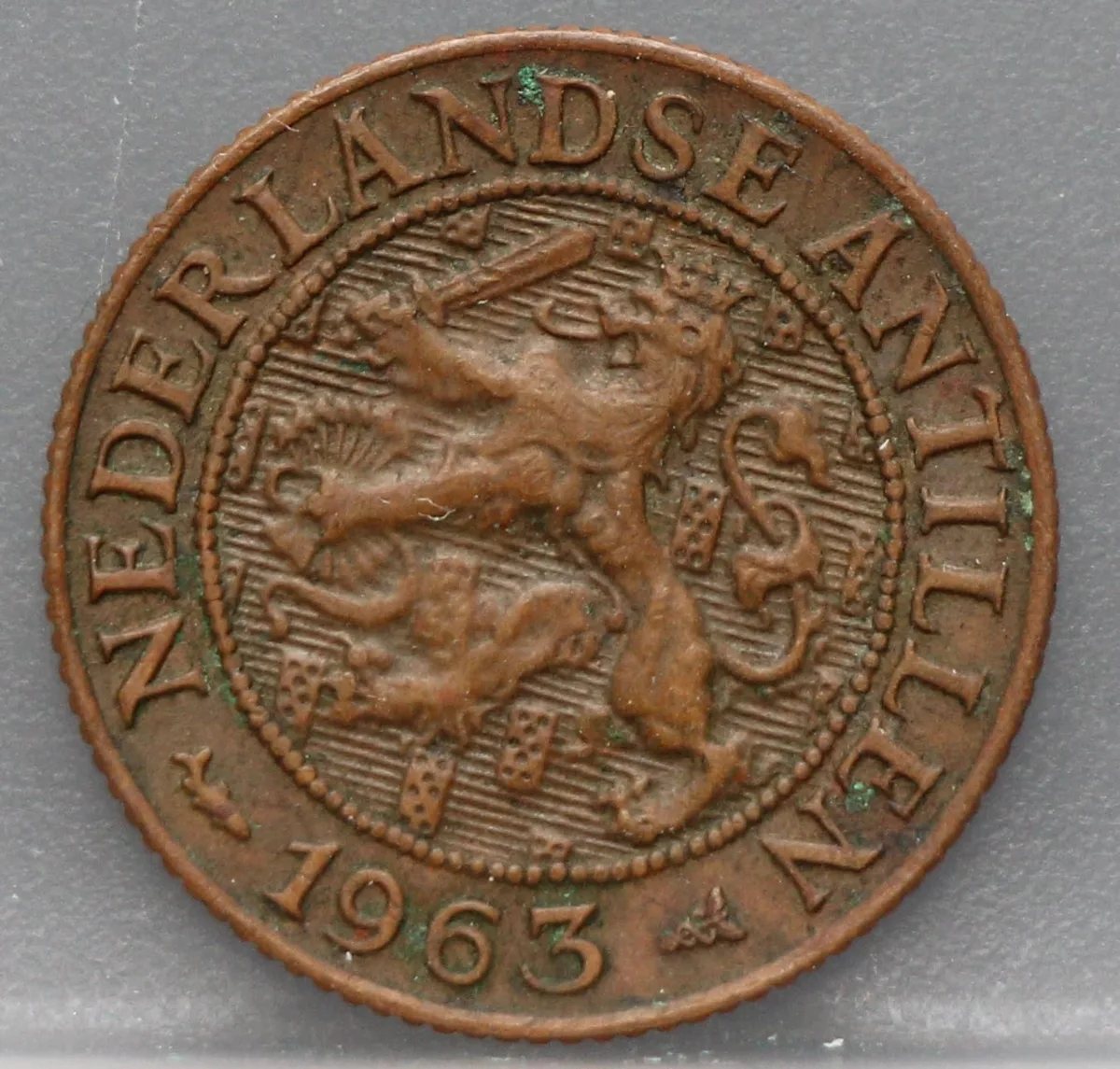 1 Cent 1963 Nederlandse Antillen — Brons voorzijde