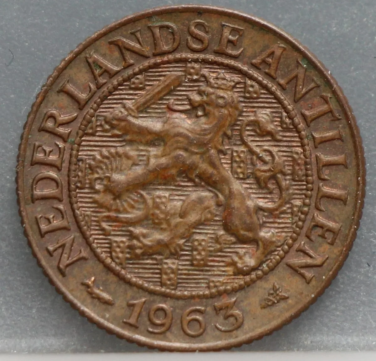 1 Cent 1963 Nederlandse Antillen — Brons voorzijde
