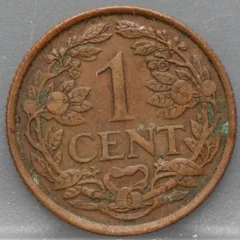 1 Cent 1963 Nederlandse Antillen — Brons achterzijde