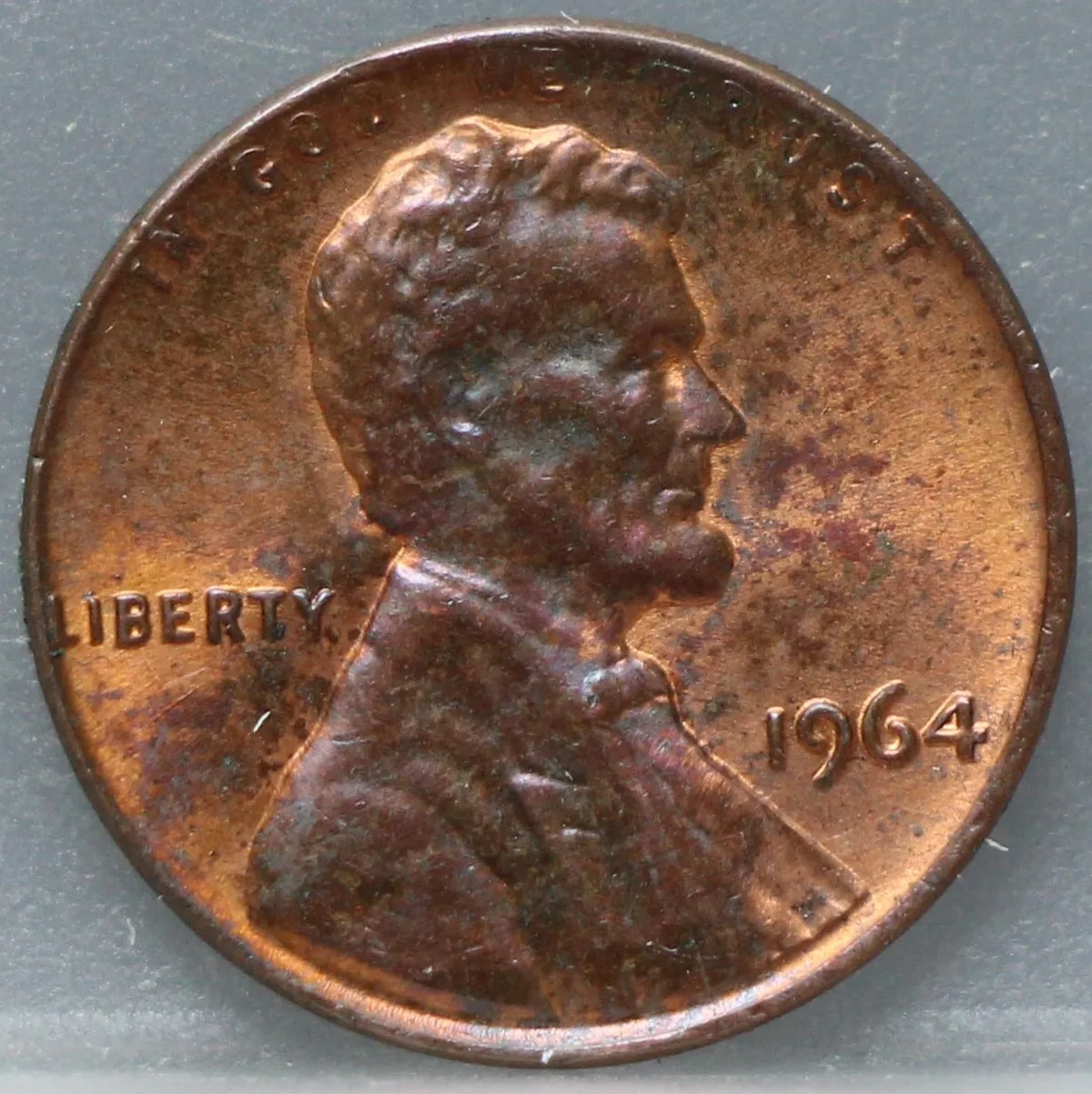 1 Cent 1964 Lincoln — Brons voorzijde, Verenigde Staten