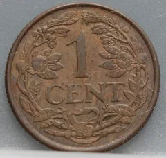 1 Cent 1965 Nederlandse Antillen — Brons achterzijde