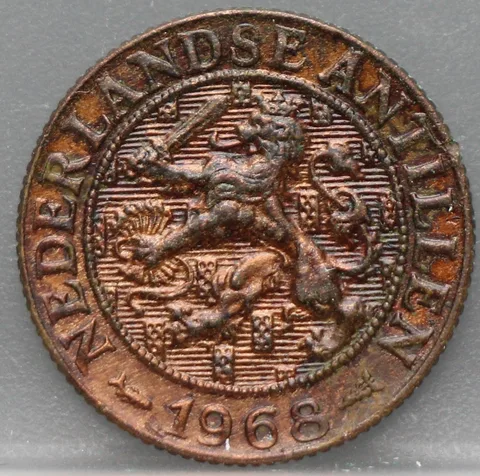 1 Cent 1968 Nederlandse Antillen — Brons