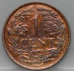1 Cent 1968 Nederlandse Antillen — Brons achterzijde